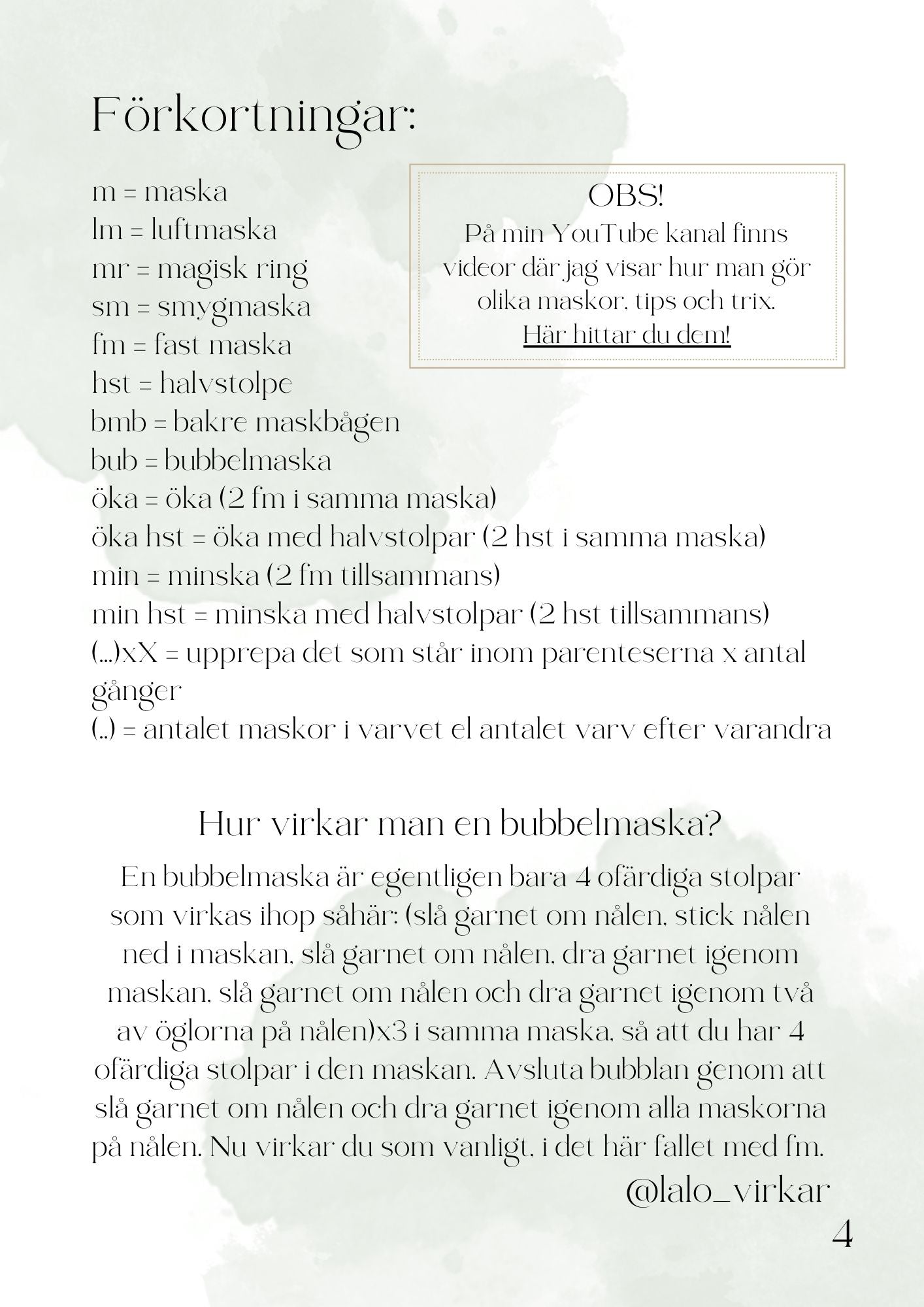 MÖNSTER - Hästen Harriette