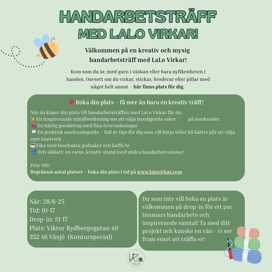 Biljett till handarbetsträff 2025