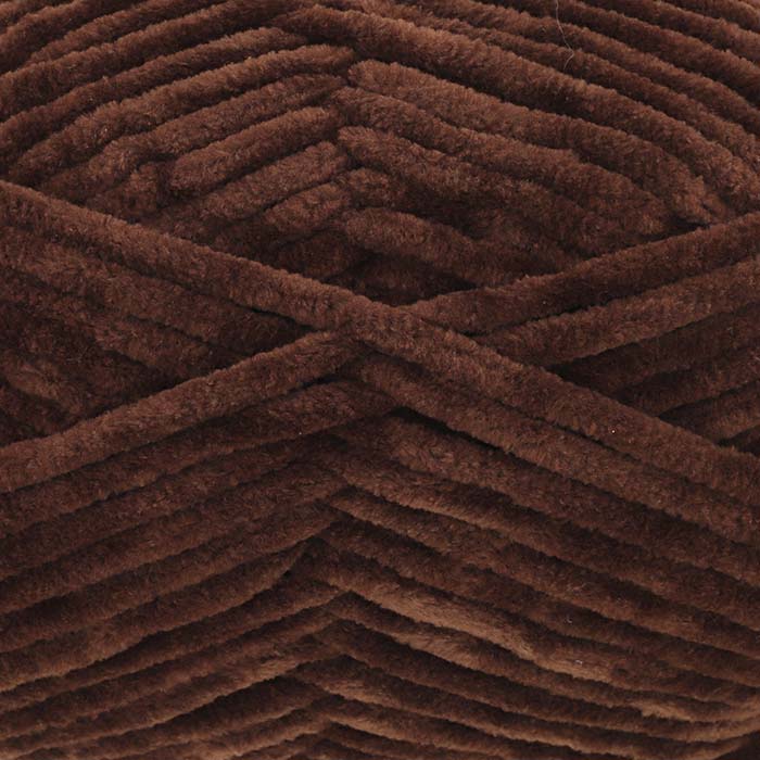 chenille garn king cole yummy chokladbrun