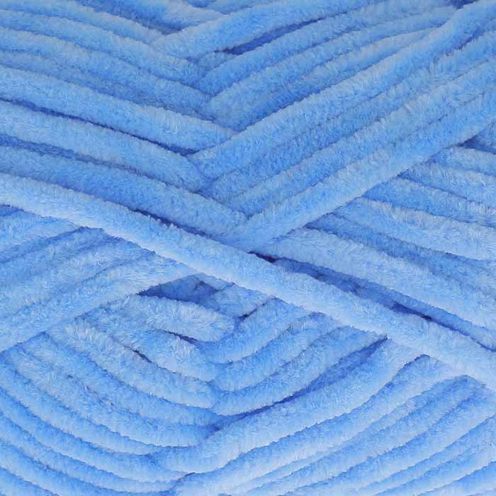 chenille garn king cole yummy blå havsblå