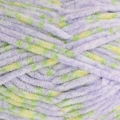 chenille garn lila ros rosor