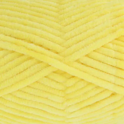chenille garn king cole yummy  gul ljusgul buttercup