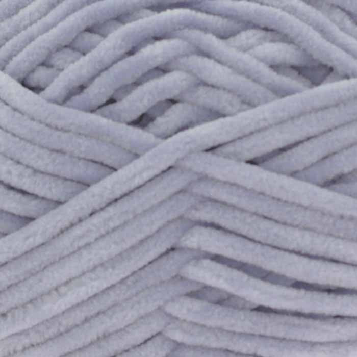 chenille garn yummy king cole silver grå