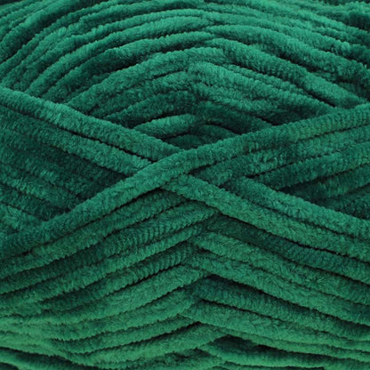 chenille garn king cole yummy grön skogsgrön